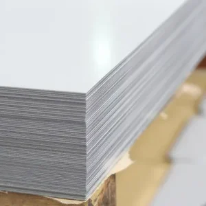 White coated aluminum sheet